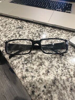Coach Black Rectangular Eyeglass Frames